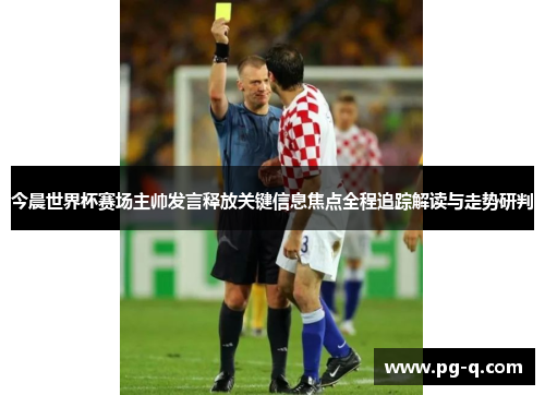 今晨世界杯赛场主帅发言释放关键信息焦点全程追踪解读与走势研判