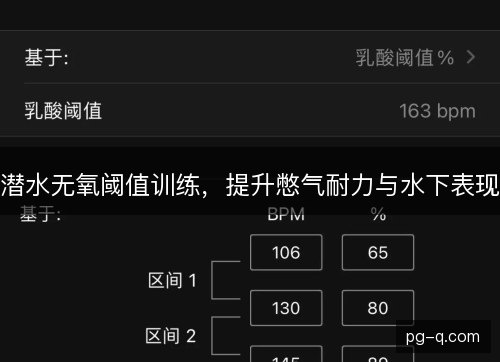 潜水无氧阈值训练,提升憋气耐力与水下表现 潜水无氧阈值训练,提升憋气耐力与水下表现